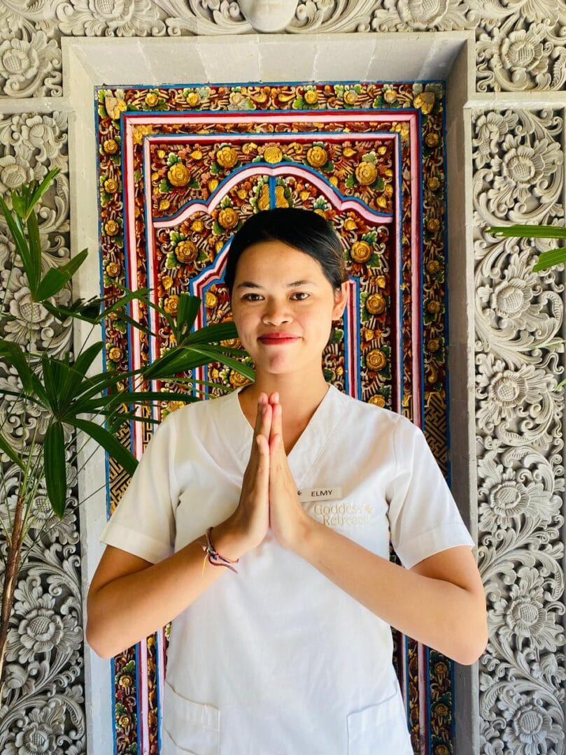 Elmi, a staff member and butler at Butler Ubud