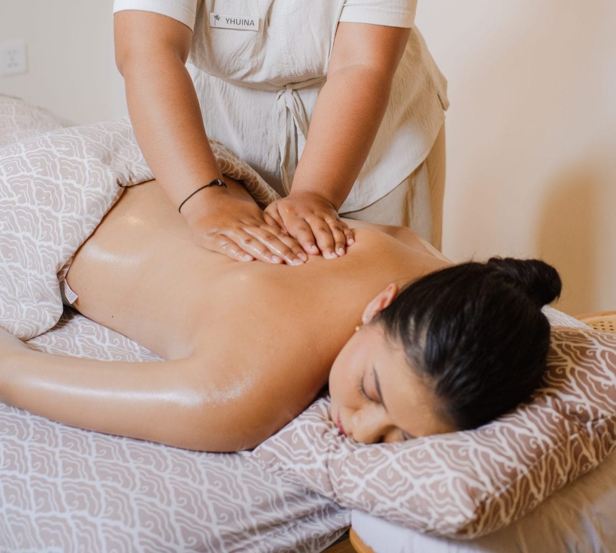 Guest enjoy massage at spa