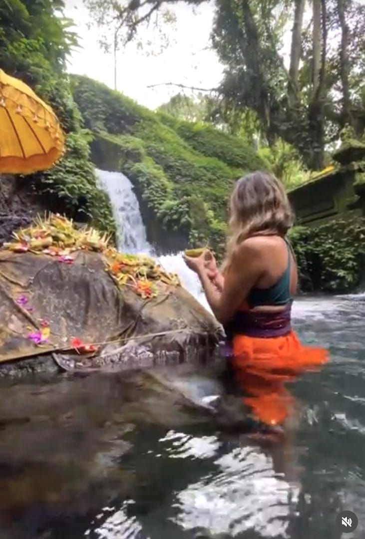One of healing retreat session in Bali