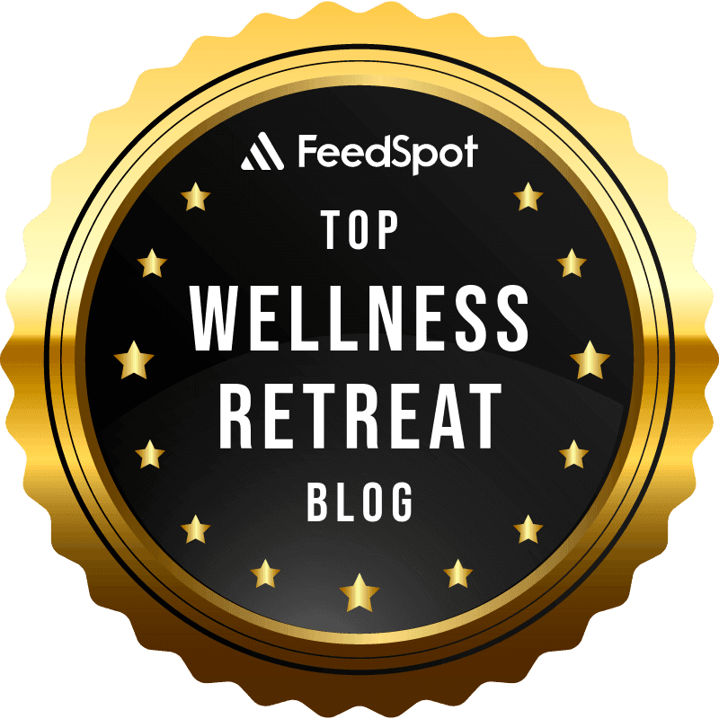 Feedspot Top Wellness Retreat Blog Award Logo